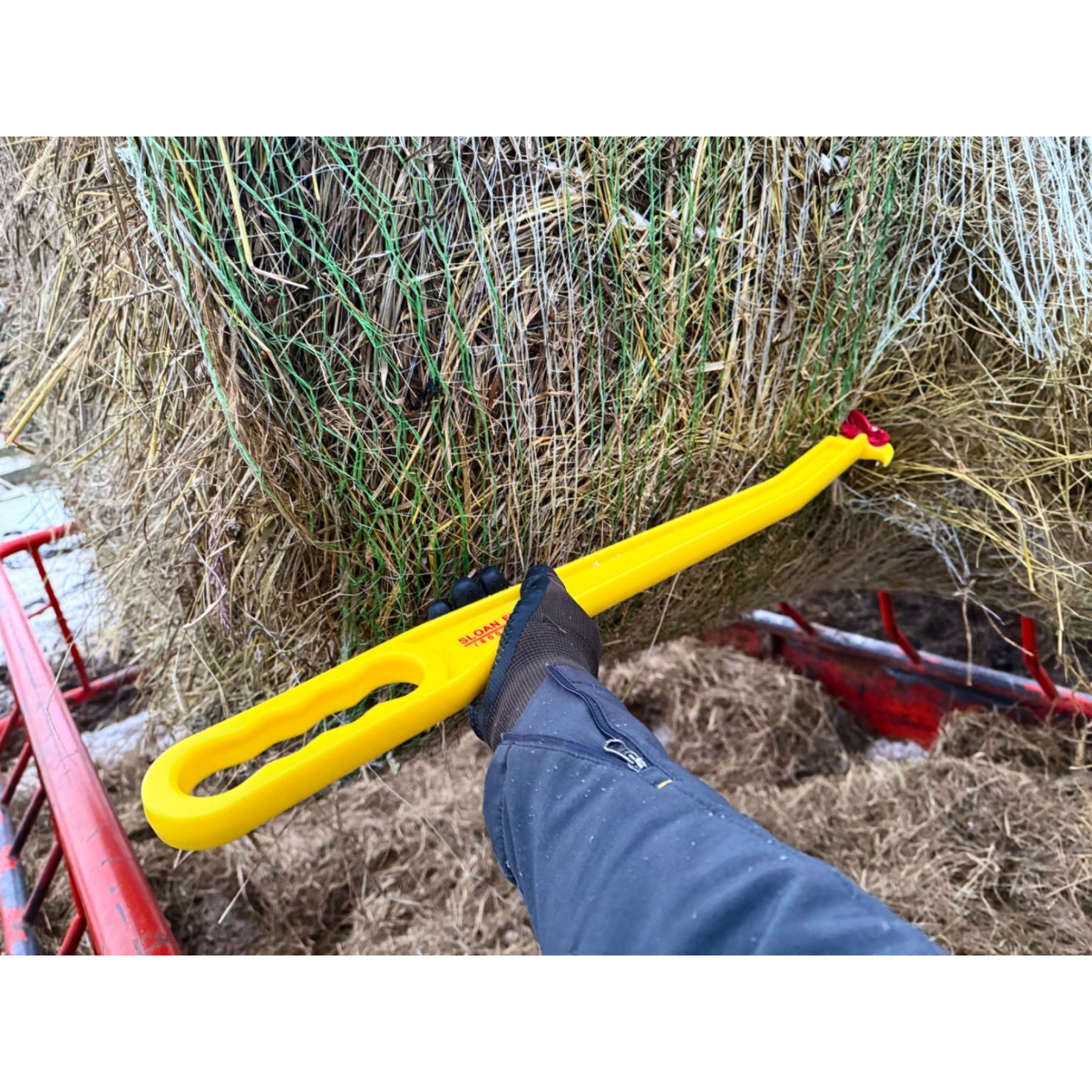 Round Bale Hay Knife Netwrap and Twine Cutter