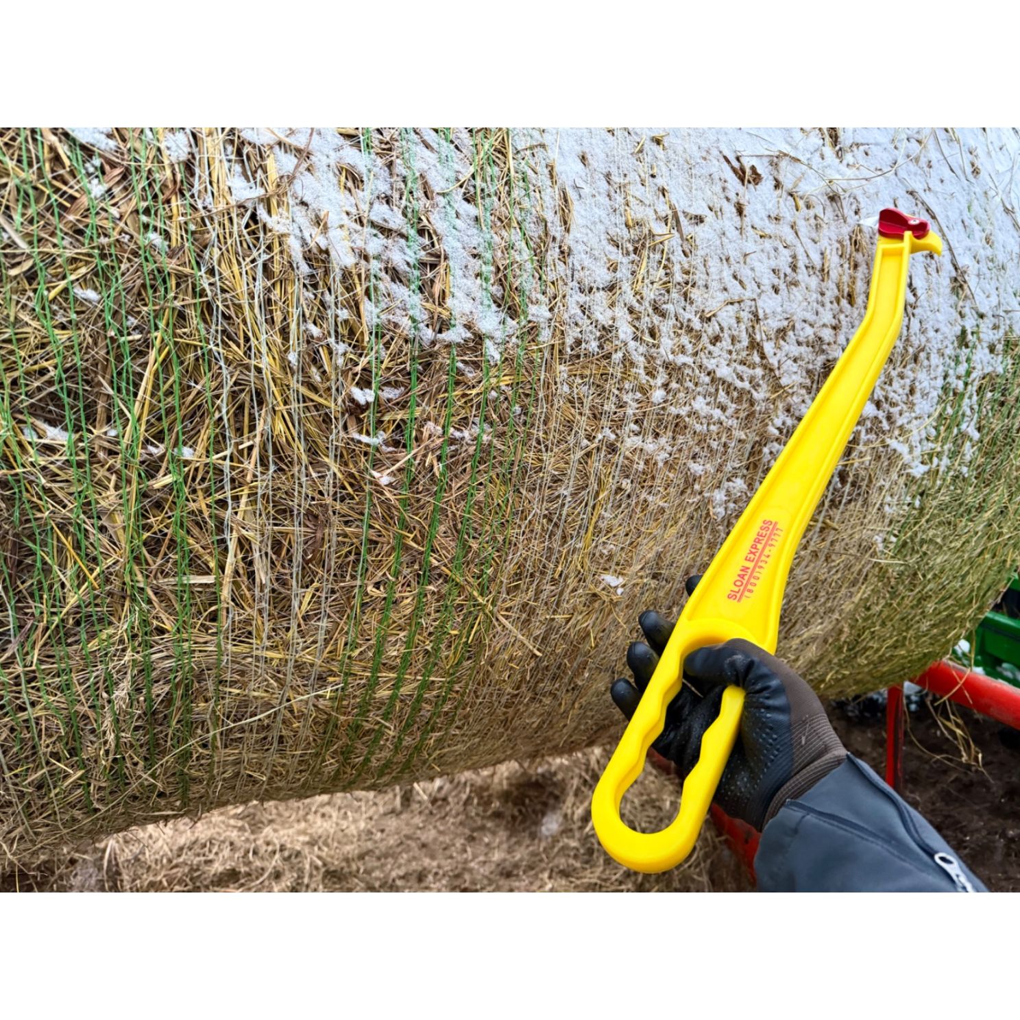 Round Bale Hay Knife Netwrap and Twine Cutter