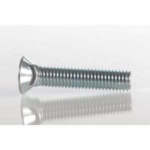 Plow Bolt, Grade 8, Flat Head, Zinc Finish Alloy Steel, 1/2-13 x 2-1/2"