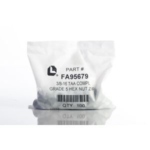 Lawson 3/8-16 Hex Nut GR5 Qty 100 FA95679