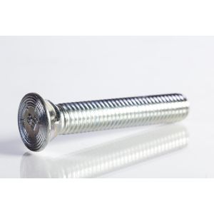 Plow Bolt, Grade 8, Flat Head, Zinc Finish Alloy Steel, 1/2-13 x 3"