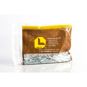 Hammerlock Cotter Pin, Steel, Zinc Finish, 0.141" Head Diameter, 1/8 x 1-1/4"