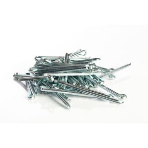 Hammerlock Cotter Pin, Steel, Zinc Finish, 0.5" Head Diameter, 1/4 x 3-1/2"