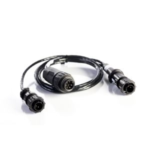 7 Pin Amphenol Adapter Cable to two 4 Pin Amp JD7-D2