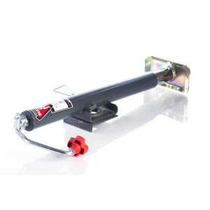 Bulldog 171412 Round Trailer Jack, Side Mount, 5,000 lbs. Lift Capacity, Topwind, Weld-On, 15 Inch Travel