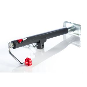 Bulldog 178151 Round Trailer Jack, Side Mount, 5,000 lbs. Lift Capacity, Topwind, Weld-On, 15 Inch Travel
