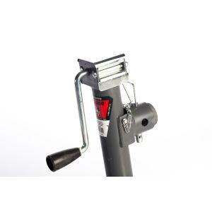 Bulldog 178109 Round Trailer Jack, Side Mount, 5,000 lbs. Lift Capacity, Sidewind, Weld-On, 10 Inch Travel