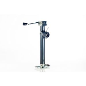 Bulldog 178110 Round Trailer Jack, Side Mount, 5,000 lbs. Lift Capacity, Sidewind, Weld-On, 15 Inch Travel