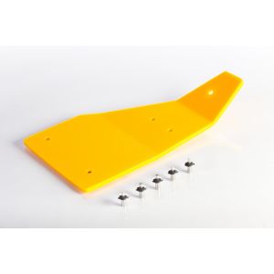 AH132985 Platform Left End Yellow Skid Panel fits John Deere