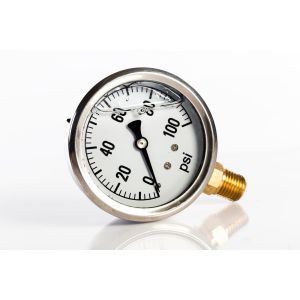 2.5 Inch 0-100 PSI Liquid Filled Pressure Gauge 2141GXB100
