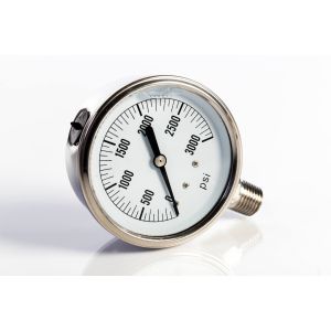 2.5 Inch 0-3000 PSI Liquid Filled Hydraulic Pressure Gauge 2154GXX3000
