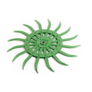 AKK33269 Green Rotary Hoe Wheel 21" fits John Deere