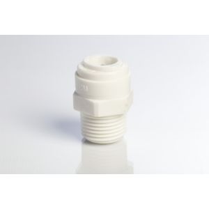 Polyconn Male Connector 3/8" Tube OD to 3/8" NPTM Thread