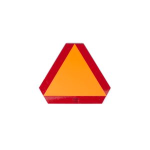 Slow Moving Vehicle Sign with Metal Backing SMV