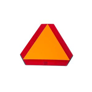 Slow Moving Vehicle Sign with Plastic Backing SMV